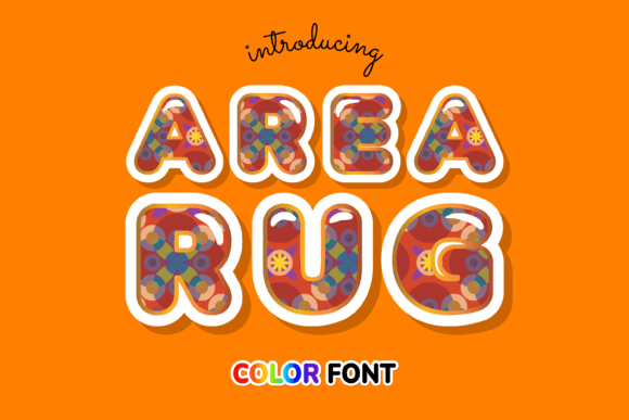 Area Rug: A Modern Color Font for Creative Design