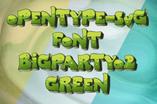 Big Party O2 Green: A Vibrant Color Font for Modern Design