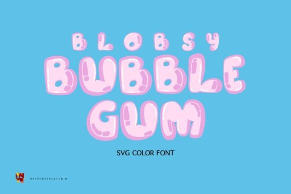 Blobsy Bubble Gum: A Playful Color Font for Modern Design