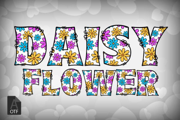 Daisy Flower: A Vibrant Display Font for Bold Design