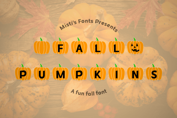 Fall Pumpkins: The Festive Font for Autumn Design Projects