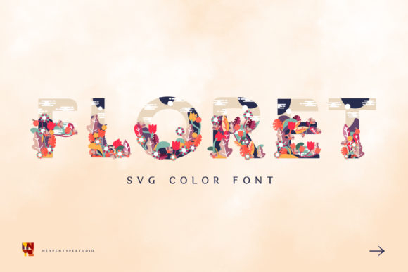 Floret: A Color Font for Vibrant Summer Design