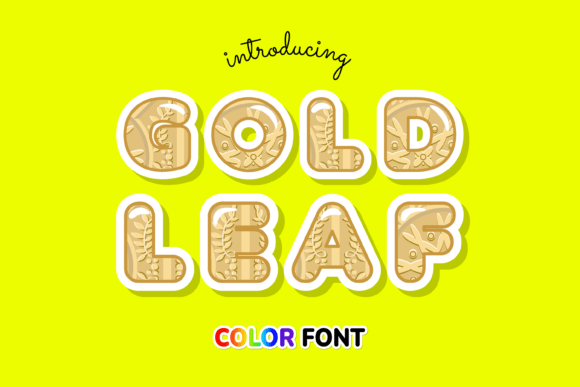 Gold Leaf Font: Elevate Your Designs with Embossed Elegance