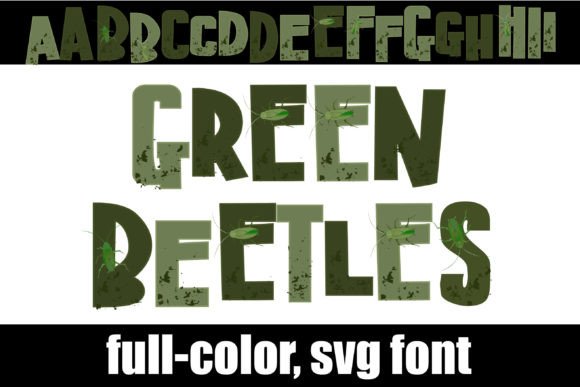 Green Beetles: A Festive Font for Dynamic Design