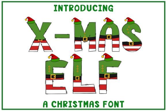 Infuse Holiday Magic: The X-mas Elf Color Font for Designers