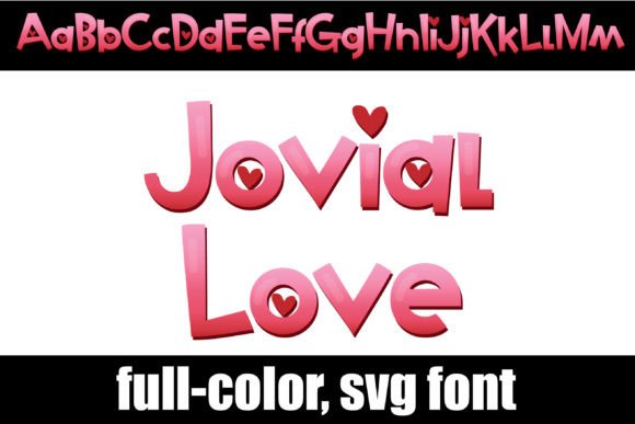 Jovial Love: A Vibrant Color Font for Modern Design