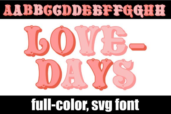 Lovedays: Vibrant Color Typography for Modern Design