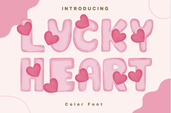 Lucky Heart: A Whimsical Color Font for Modern Design