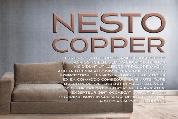 Nesto Copper: A Bold Font for Modern Design