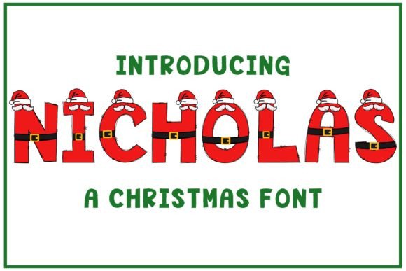 Nicholas: A Festive Color Font for Playful Design