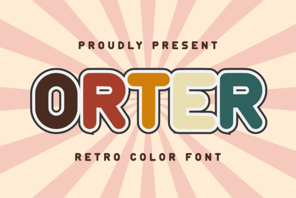 Orter: A Retro Color Font for Modern Design