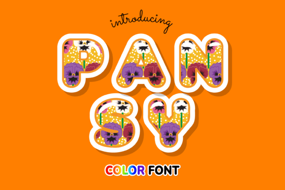 Pansy: A Modern Color Font for Vibrant Design