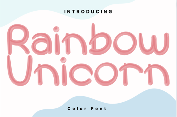 Rainbow Unicorn: A Playful Font for Creative Design
