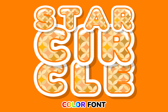 Star Circle: A Dynamic Color Font for Modern Design