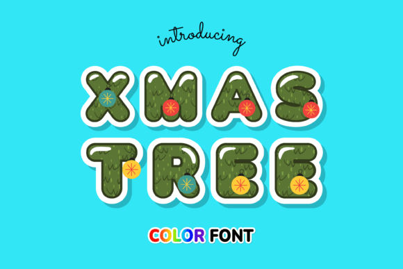 Xmas Tree: The Color Font Revolutionizing Festive Design
